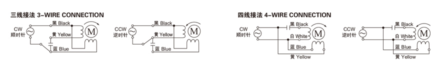 15W~19W single-phase micro gear reducer wiring diagram